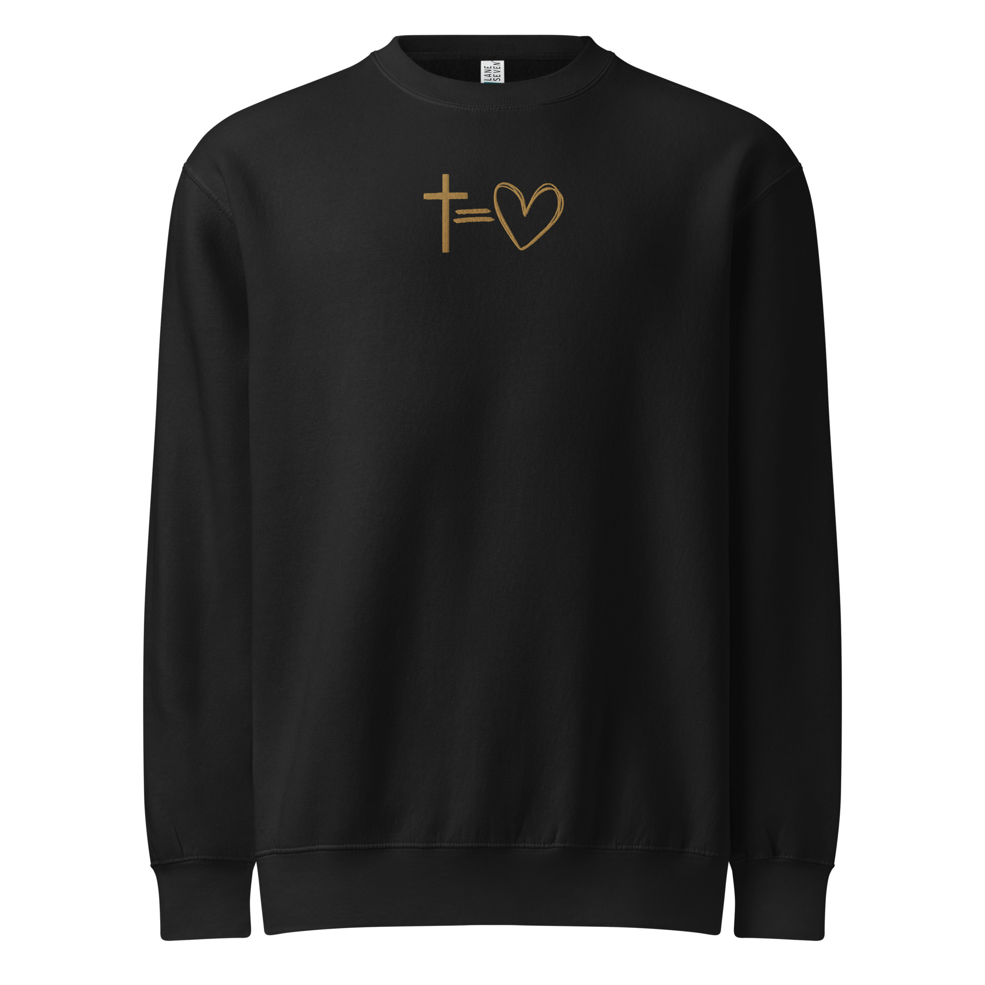 Kreuz = Herz - Pullover für Herren – Bild 1