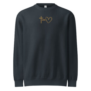 Kreuz = Herz - Pullover für Herren – Bild 2