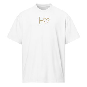 Kreuz = Herz - Boxy-T-Shirt für Herren – Bild 5