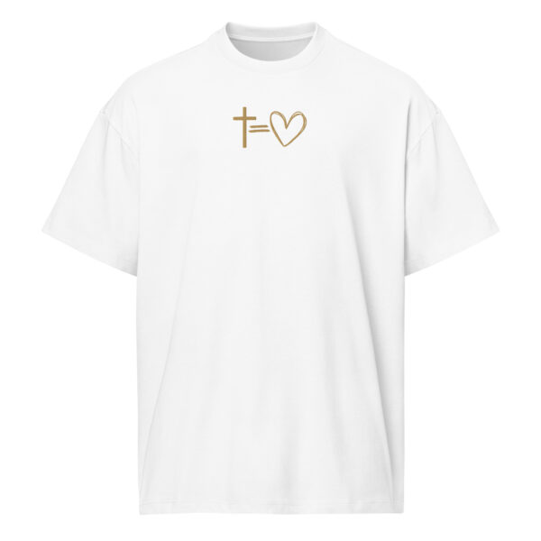 Kreuz = Herz - Boxy-T-Shirt für Herren