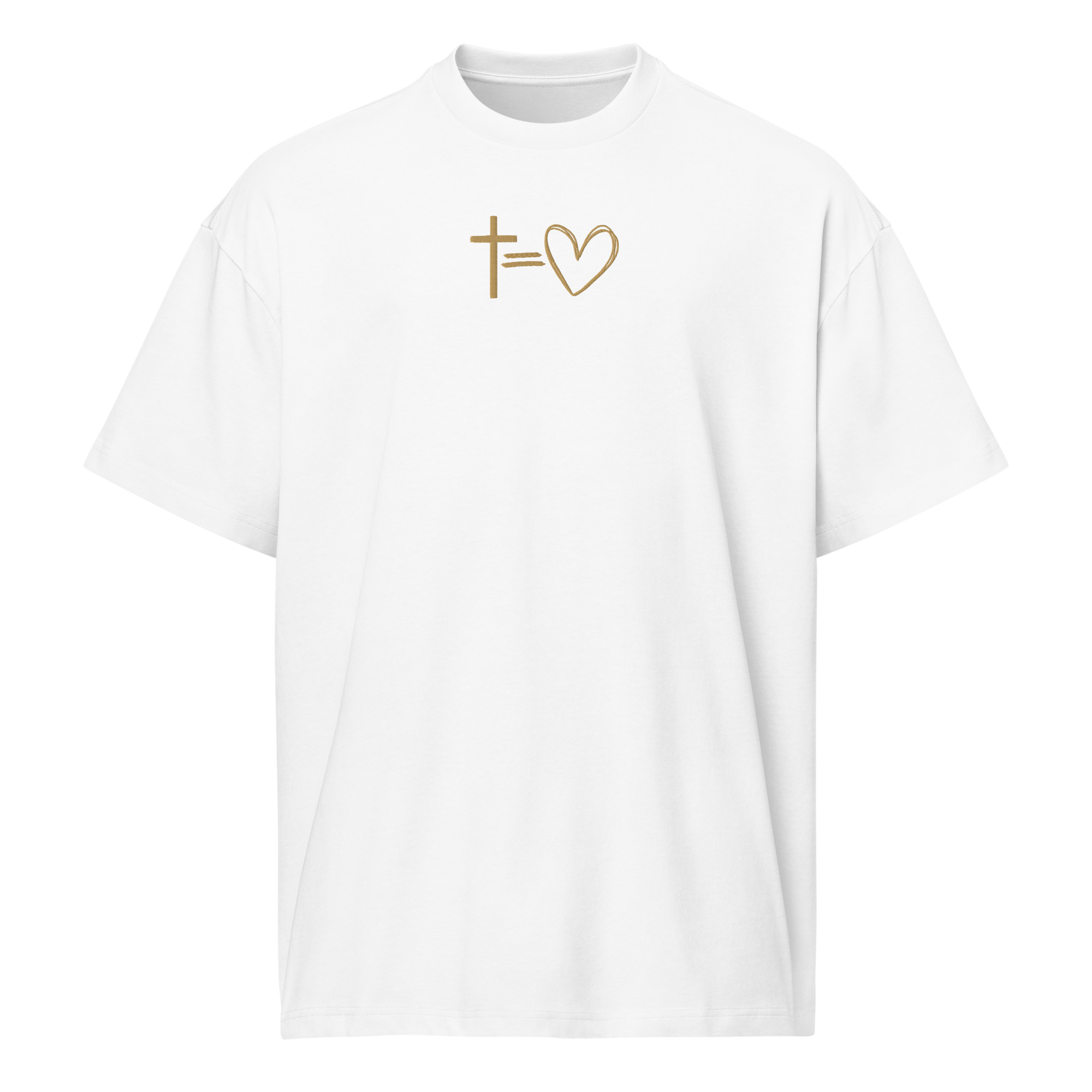 Kreuz = Herz - Boxy-T-Shirt für Herren – Bild 5