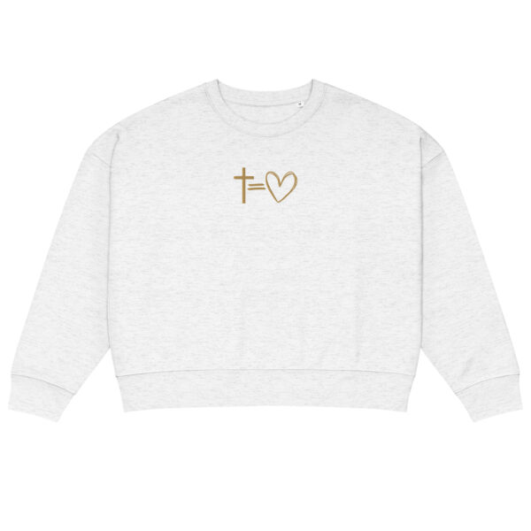 Kreuz = Herz - Pullover für Damen