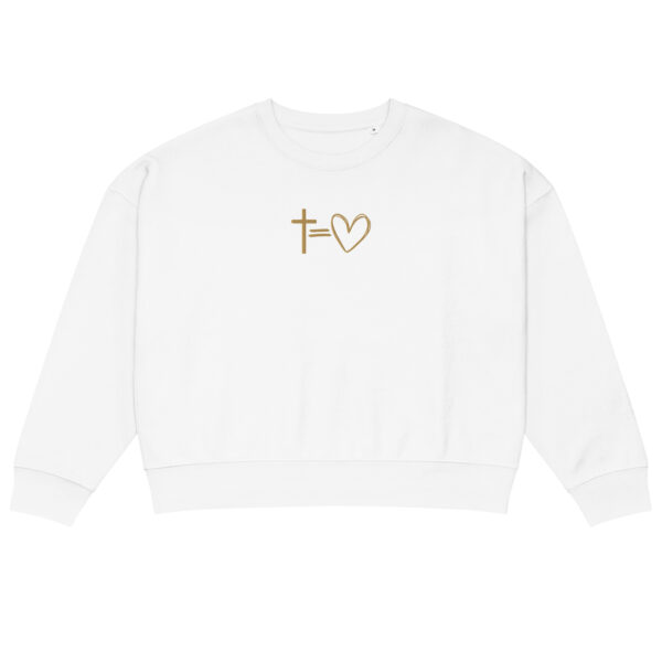 Kreuz = Herz - Pullover für Damen