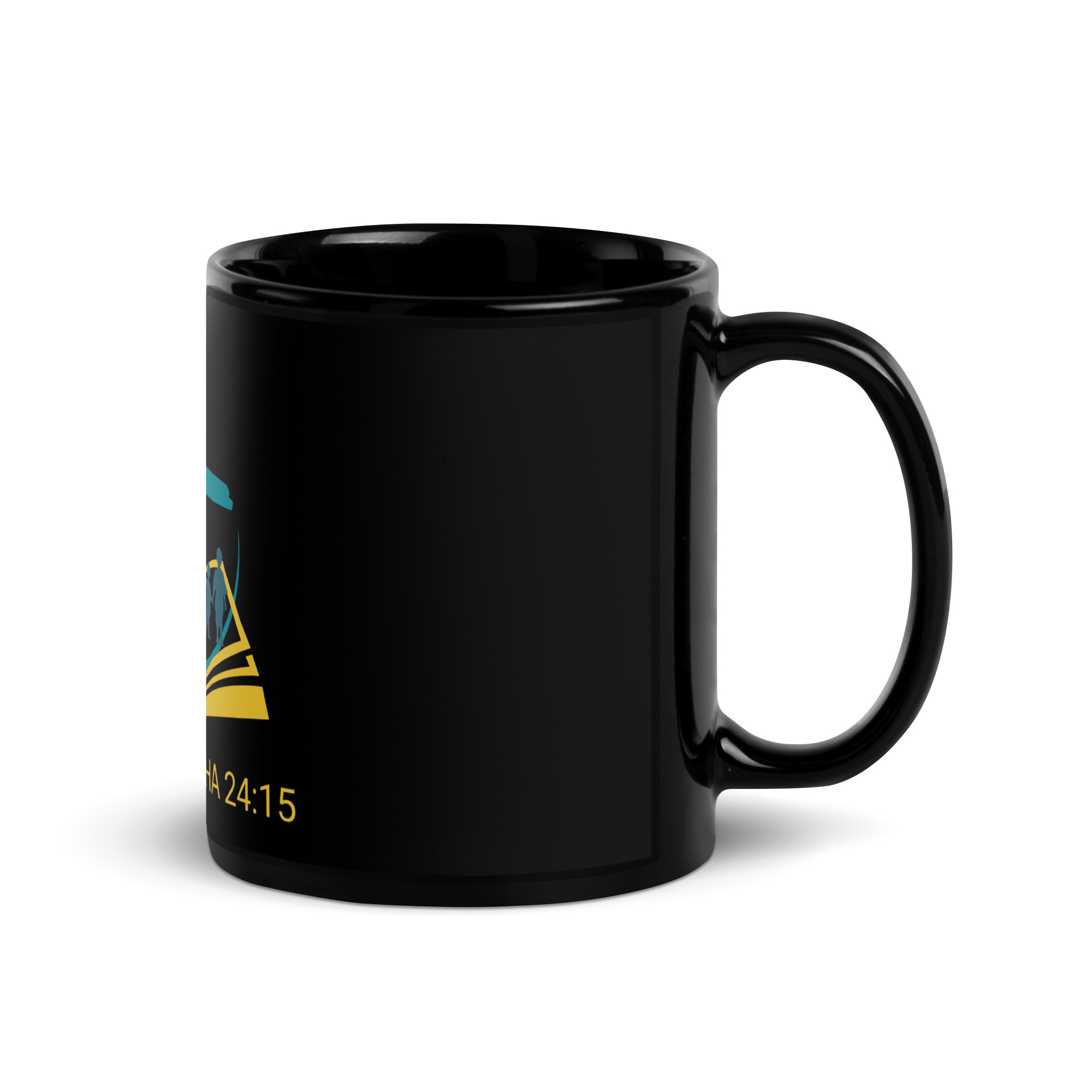 UA FAM - Schwarze glänzende Tasse – Bild 1