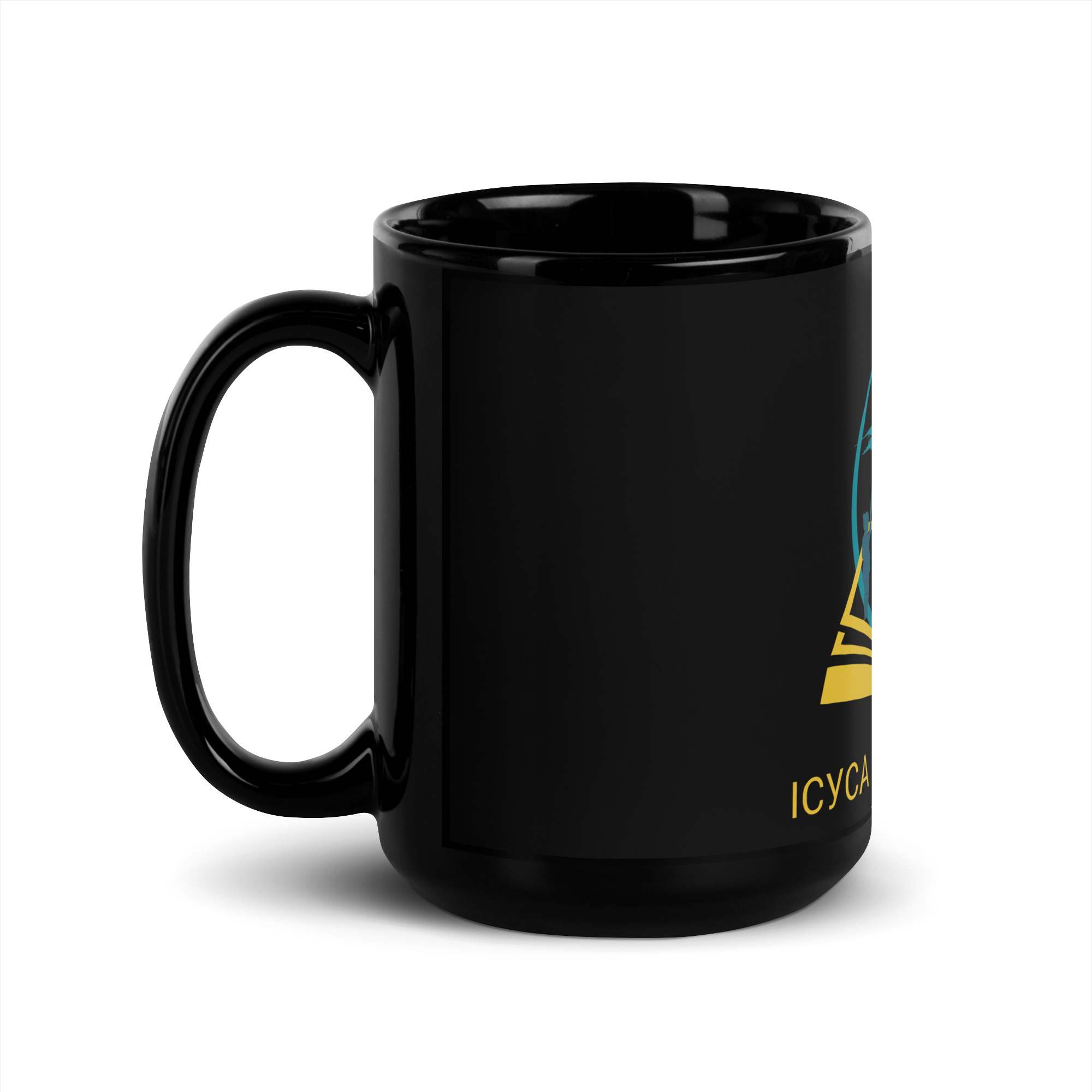 UA FAM - Schwarze glänzende Tasse – Bild 6