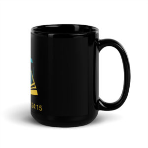 UA FAM - Schwarze glänzende Tasse – Bild 4