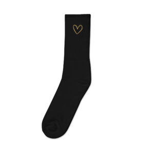Kreuz = Herz - Bestickte Socken – Bild 5