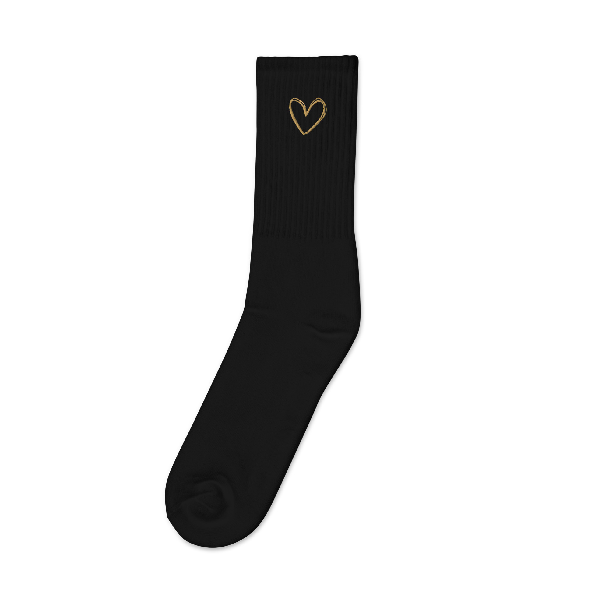 Kreuz = Herz - Bestickte Socken – Bild 5