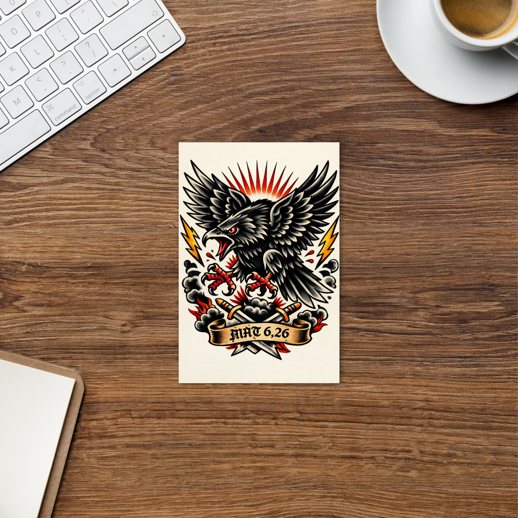 Vögel auf dem Feld - Postkarte – Bild 2