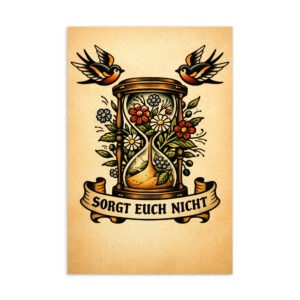 Sorgt euch nicht - Postkarte
