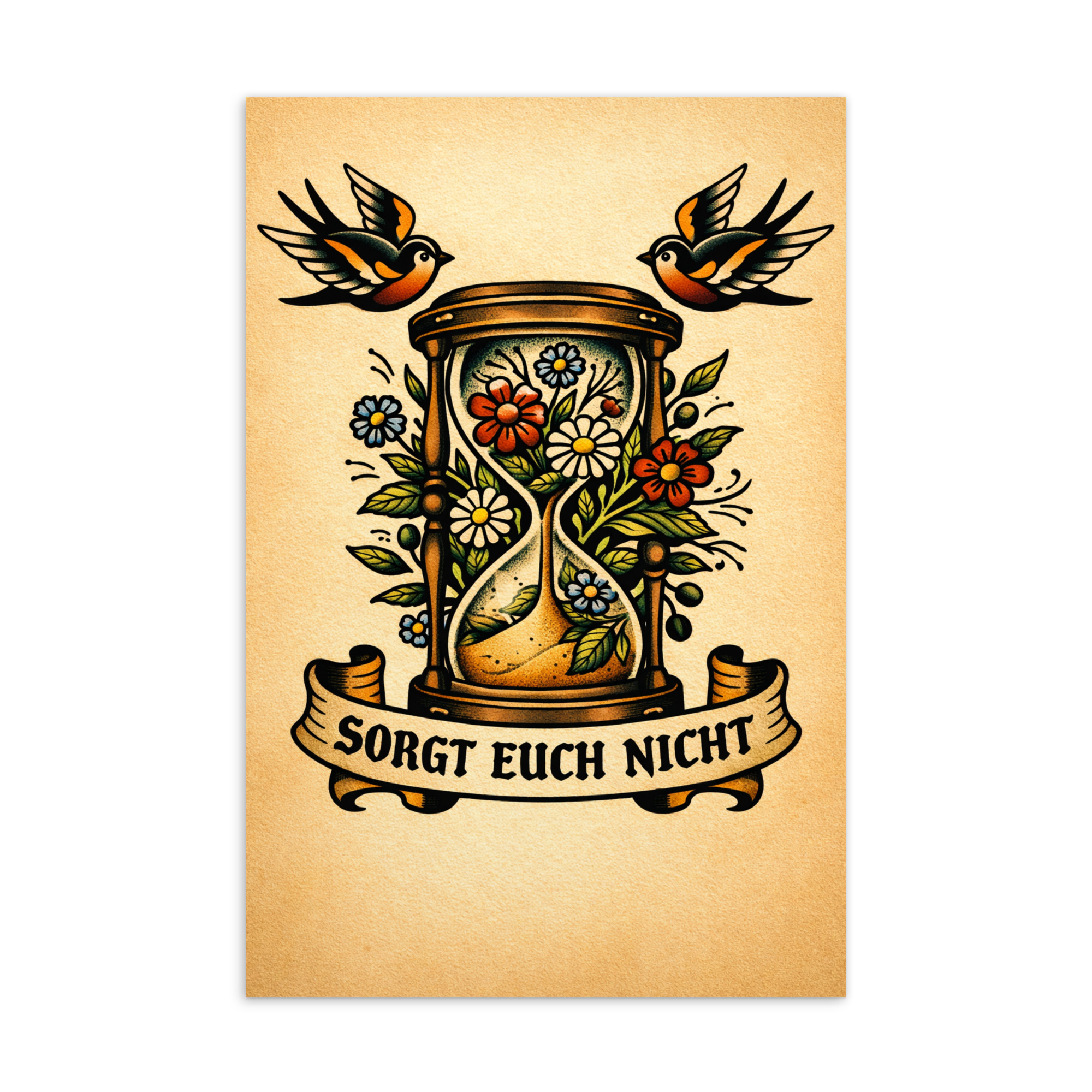Sorgt euch nicht - Postkarte – Bild 1