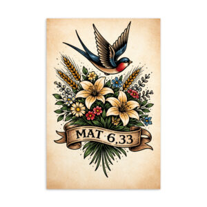 Vogel & Strauß - Postkarte