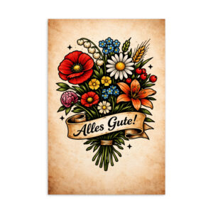 Alles Gute - Postkarte