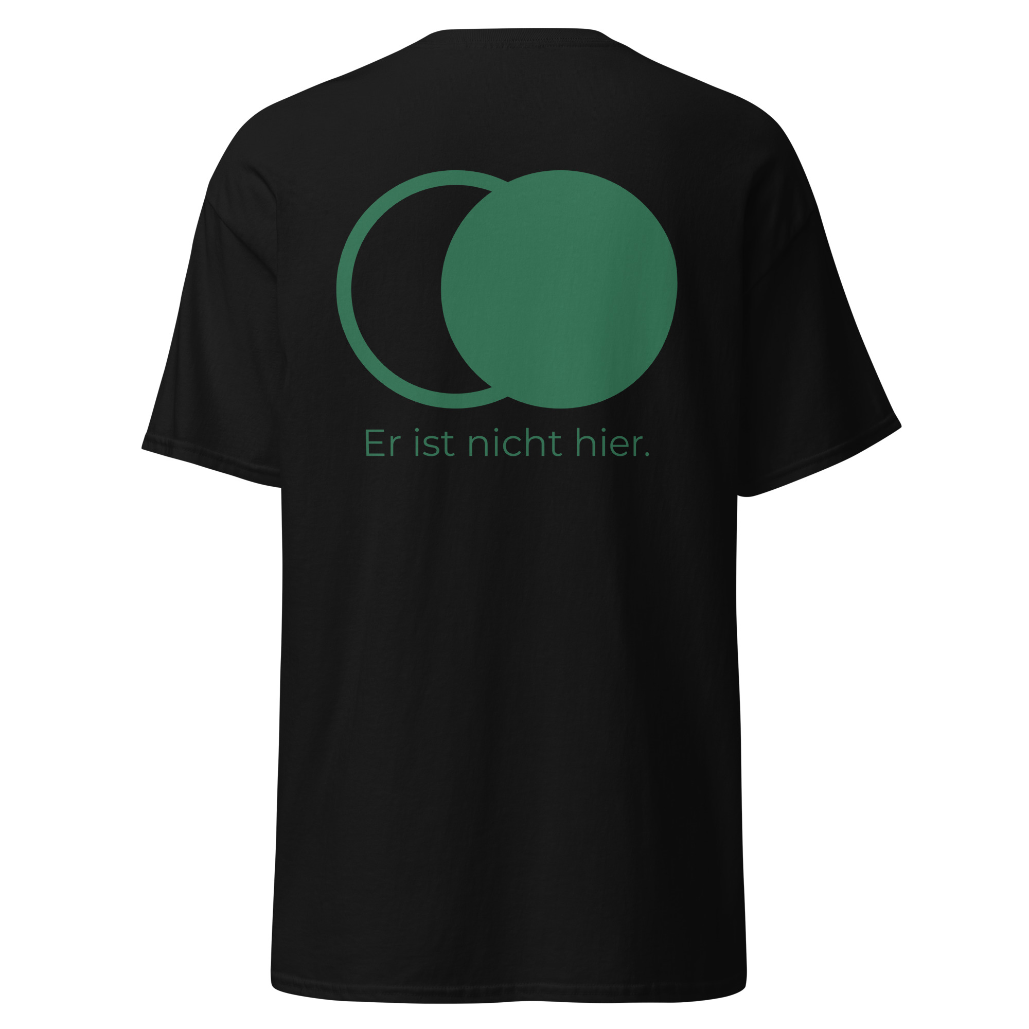 Er ist nicht hier - Druck vorne - T-Shirt – Bild 4