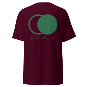 Er ist nicht hier - Druck vorne - T-Shirt – Bild 2