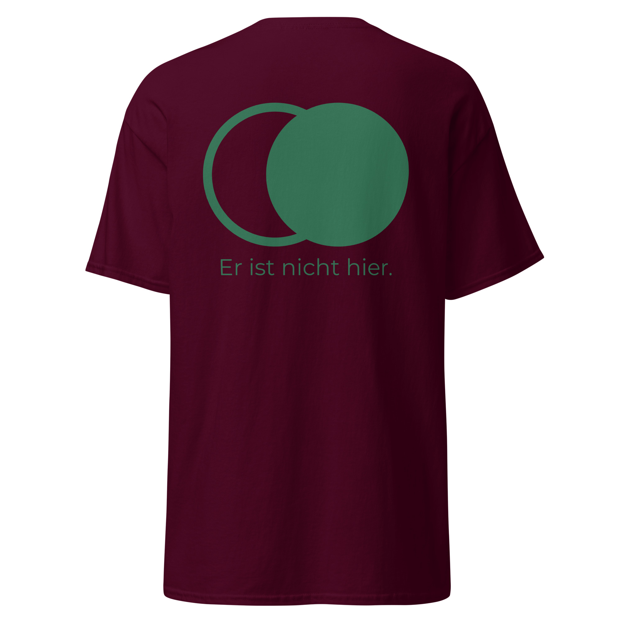 Er ist nicht hier - Druck vorne - T-Shirt – Bild 2