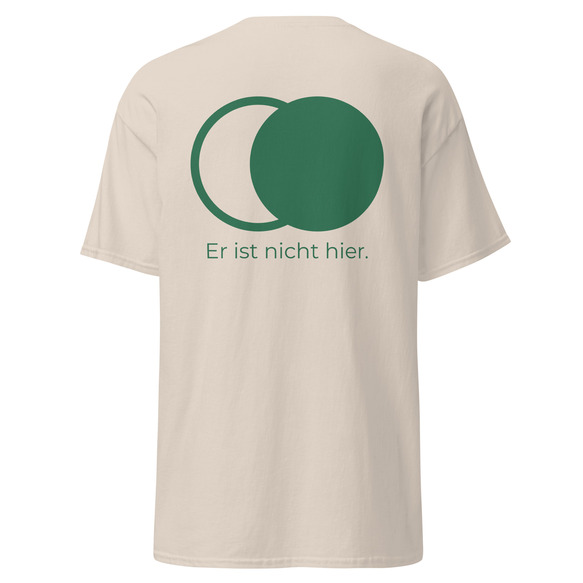 Er ist nicht hier - Druck vorne - T-Shirt – Bild 18