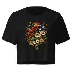 Blumen auf dem Feld - Crop-Top