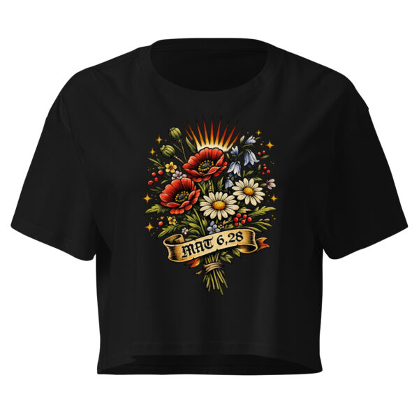 Blumen auf dem Feld - Crop-Top