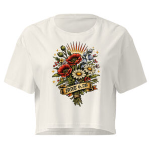 Blumen auf dem Feld - Crop-Top – Bild 6