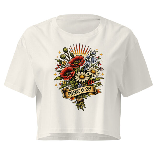 Blumen auf dem Feld - Crop-Top