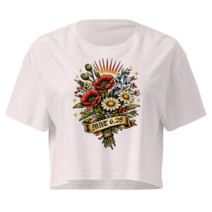 Blumen auf dem Feld - Crop-Top – Bild 4