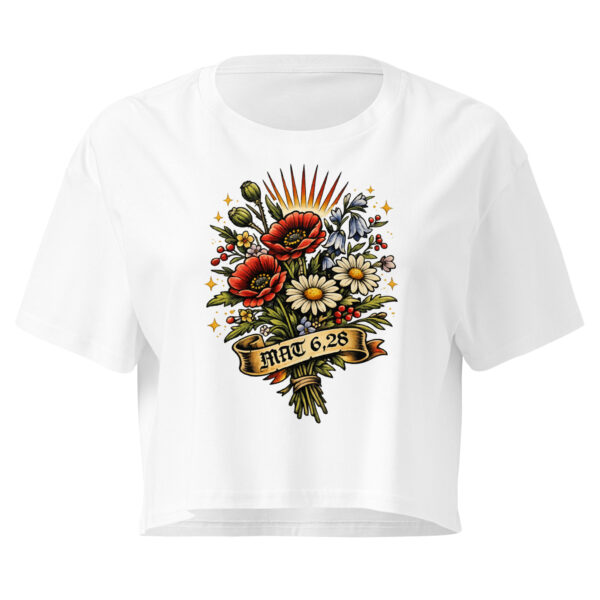 Blumen auf dem Feld - Crop-Top